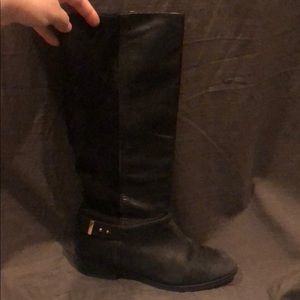 Cole Haan Black Leather Riding Boots